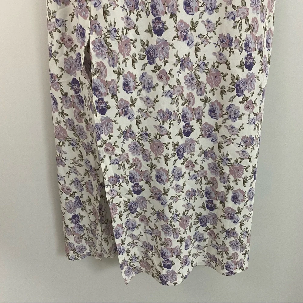 Shein Purple Floral Sheath Dress - Picture 5 of 9